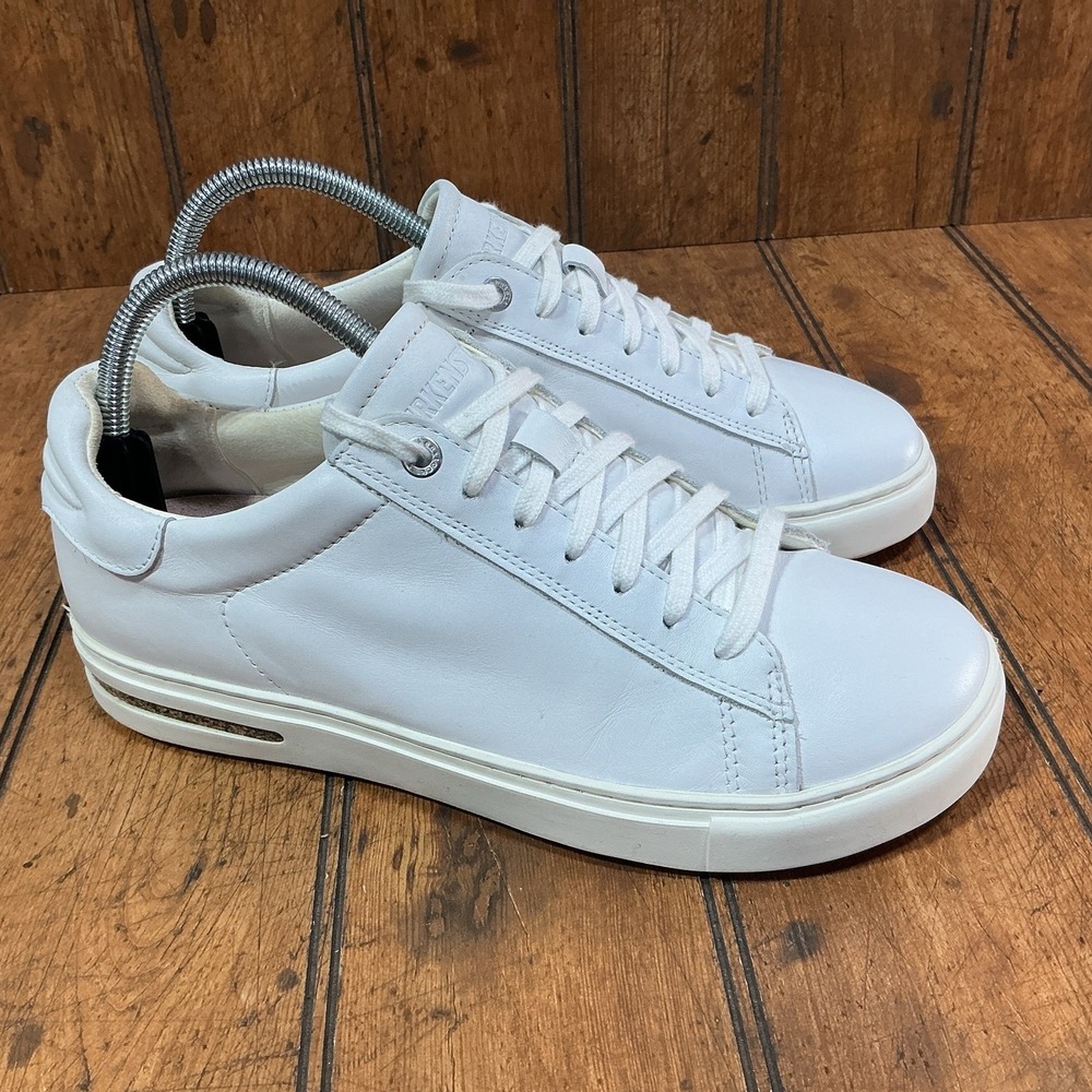 BIRKENSTOCK Women's Bend Low Top Germany Leather Sneakers White EU 40 US 9 N